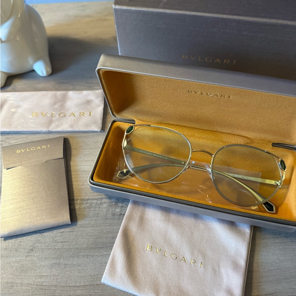 Bvlgari Gold and Silver Eyeglasses